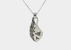 Bees & Wren Leaf Pendant