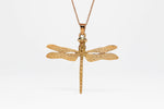 Rose Dragonfly Pendant