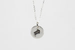 Round Medium Disc Pendant - Jellyfish
