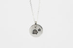 Round Medium Disc Pendant - Shell