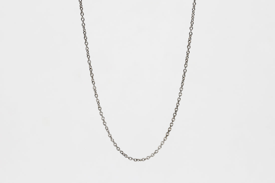 Heavy White Gold Cable Chain