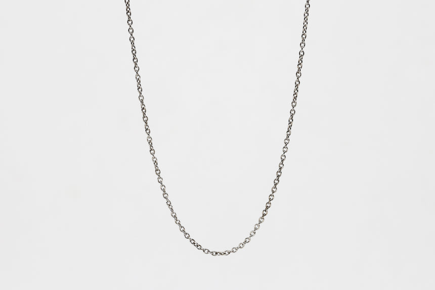 Heavy White Gold Cable Chain