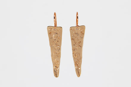 Ocean Triangle Earrings