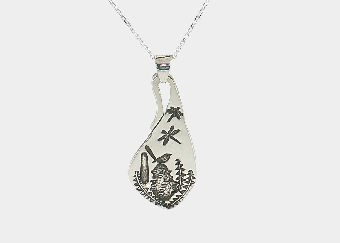 Banksia & Wren Leaf Pendant