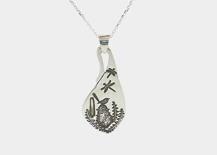 Banksia & Wren Leaf Pendant