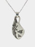 Bees & Wren Leaf Pendant