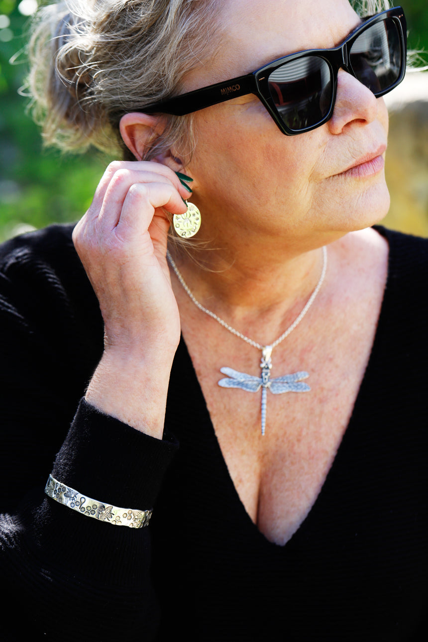 Large Fused Dragonfly Pendant