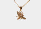 Bee & Diamond Pendant