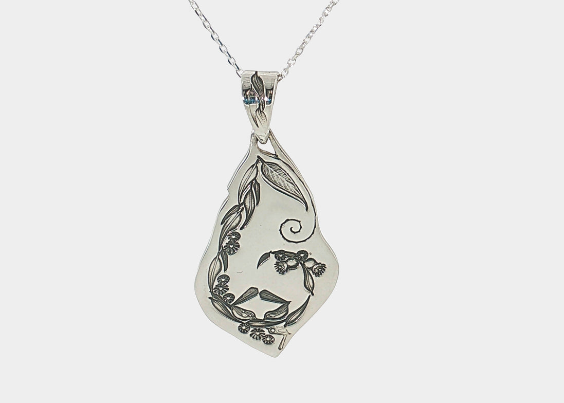 Wrens & Gums Leaf Pendant