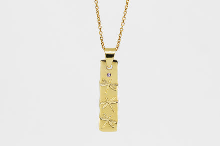 Dragonfly Rectangle Pendant