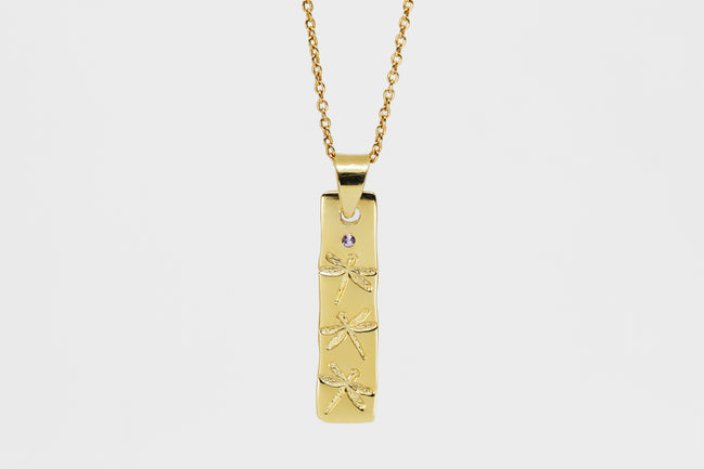 Dragonfly Rectangle Pendant