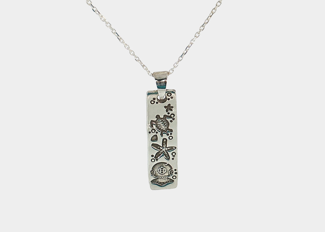 Ocean Rectangle Pendant