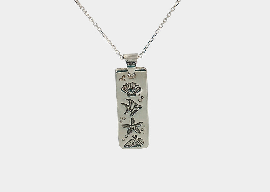 Ocean Rectangle Pendant