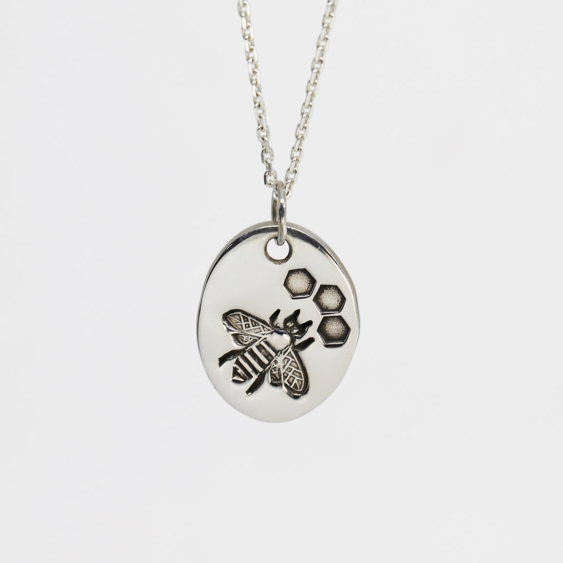 Oval Bee & Honeycomb