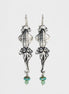Squid Earrings with Aventurine & Turquoise