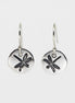 Round Small Disc Earrings - Dragonfly