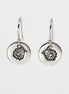 Round Small Disc Earrings - Shell