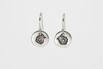 Round Small Disc Earrings - Shell