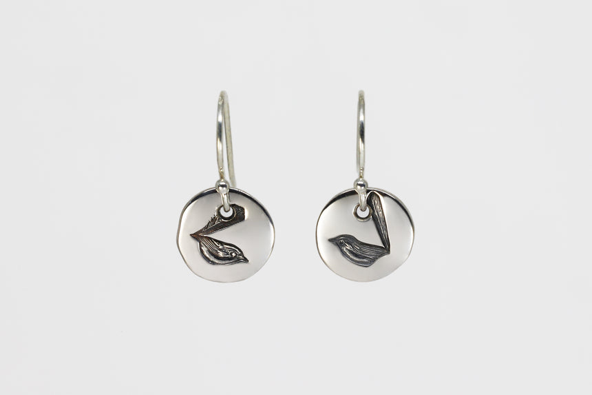 Round Small Disc Earrings - Wrens