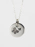 Round Medium Disc Pendant - Butterfly