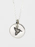 Round Medium Disc Pendant - Hummingbird