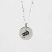 Round Medium Disc Pendant - Jellyfish