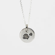 Round Medium Disc Pendant - Shell