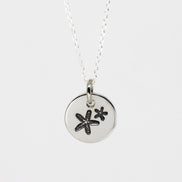 Round Medium Disc Pendant - Starfish