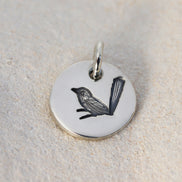 Round Medium Disc Pendant - Wren