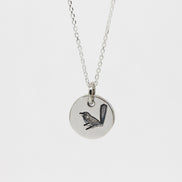 Round Medium Disc Pendant - Wren