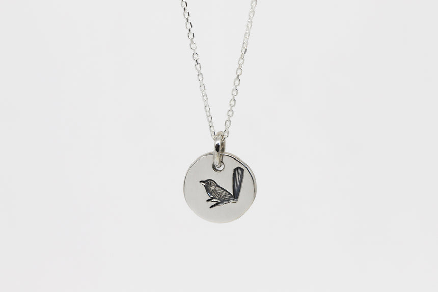 Round Medium Disc Pendant - Wren