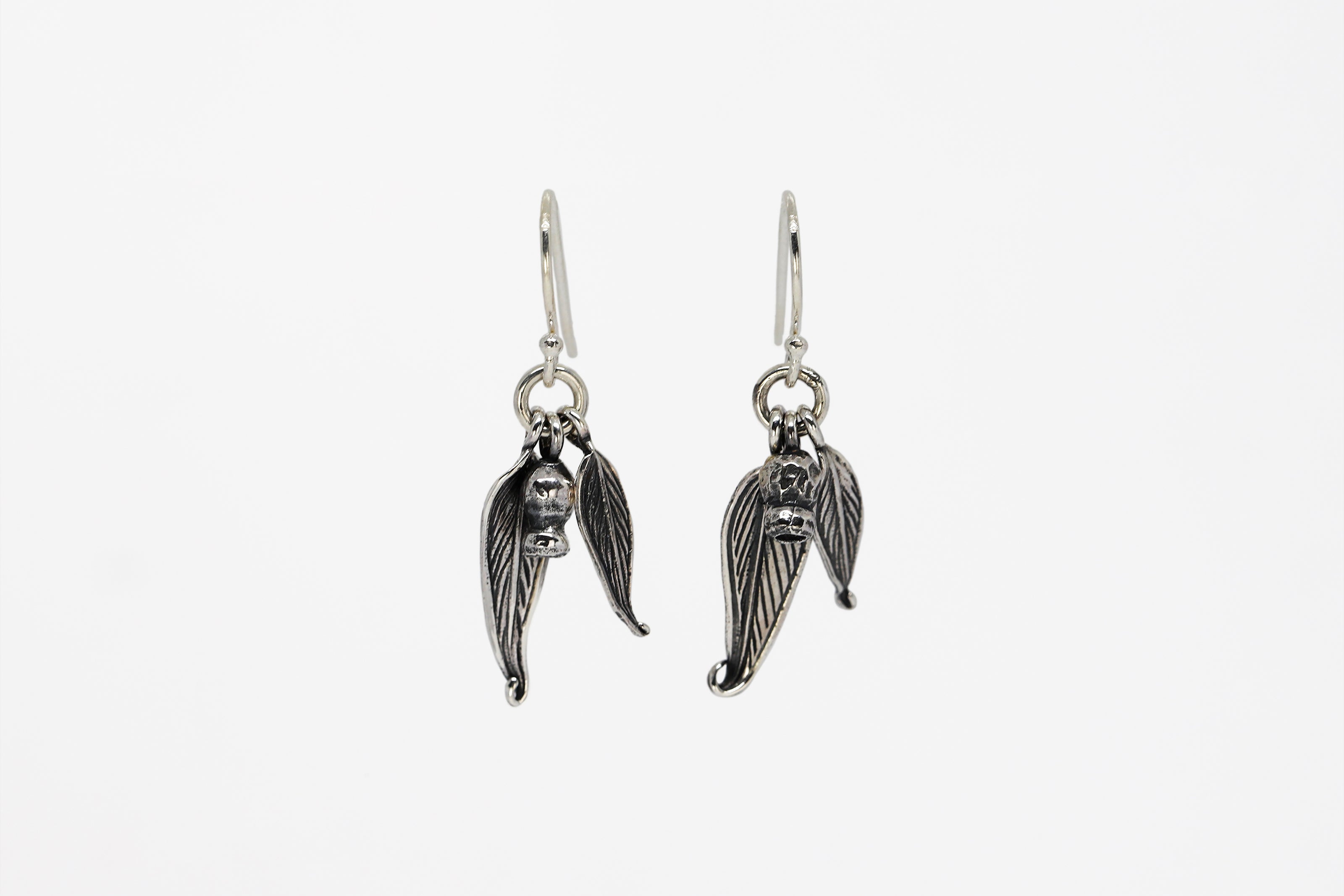 Gumnut Earrings Patina