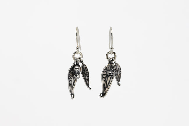 Gumnut Earrings Patina