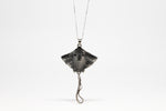Large Stingray Pendant Patina