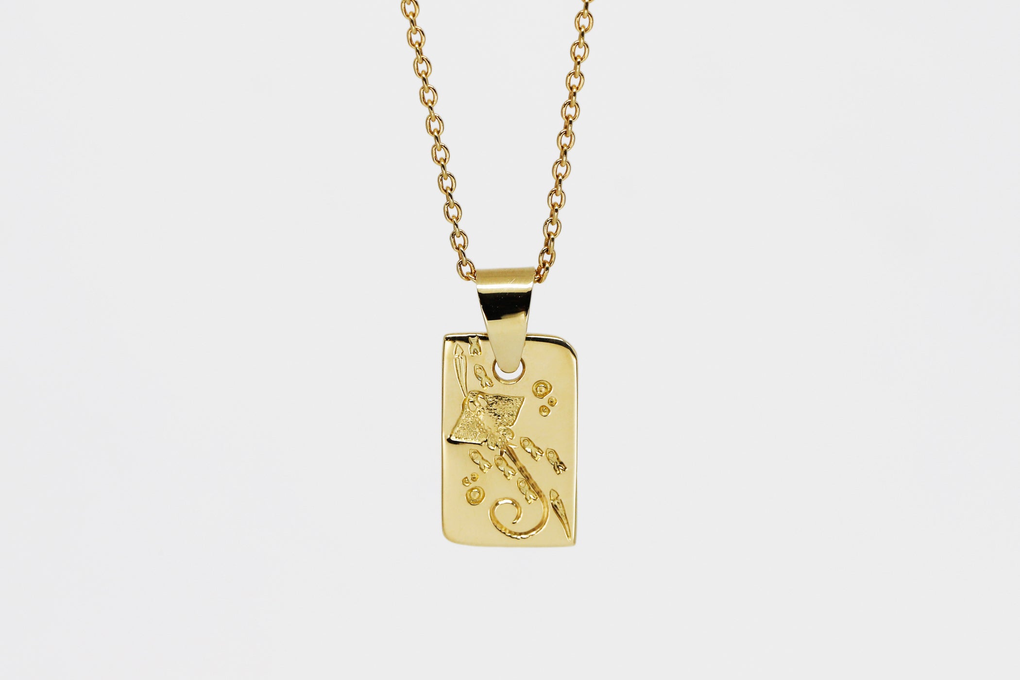 Stingray Rectangle Pendant
