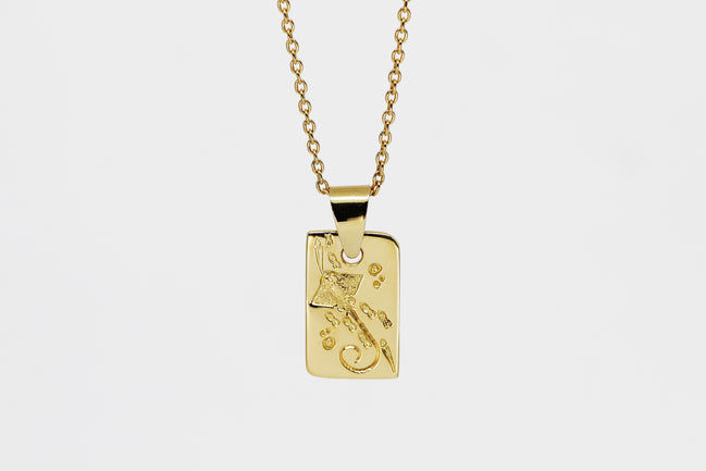 Stingray Rectangle Pendant