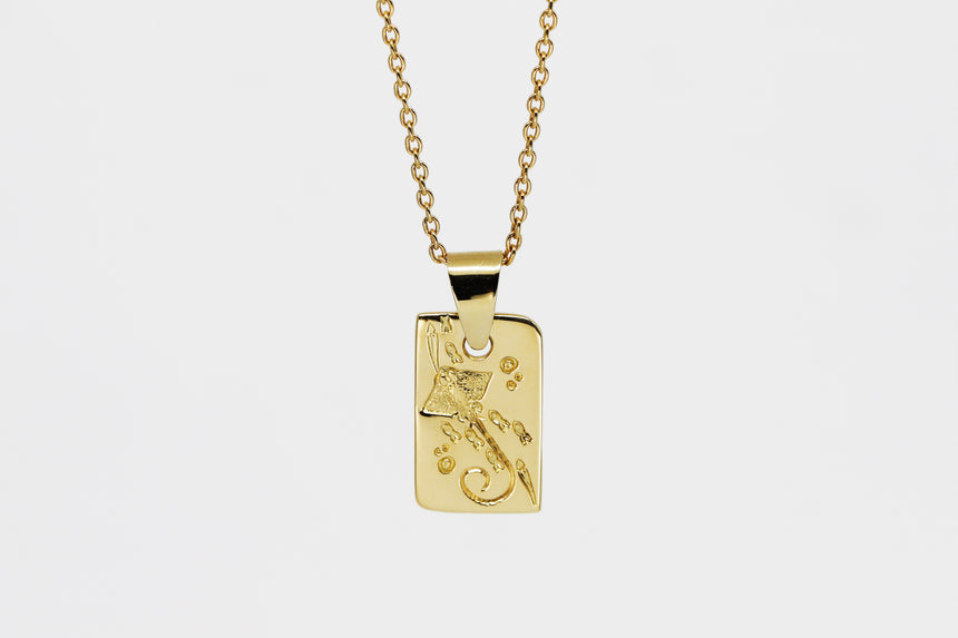Stingray Rectangle Pendant