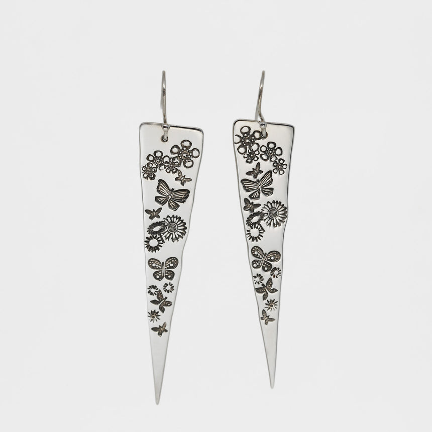 Triangle Butterflies & Blossoms