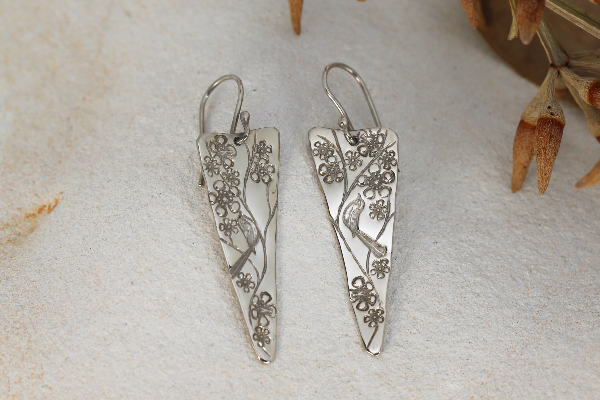 Wren Triangle Earrings