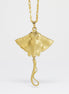 Large Stingray Pendant 9YG
