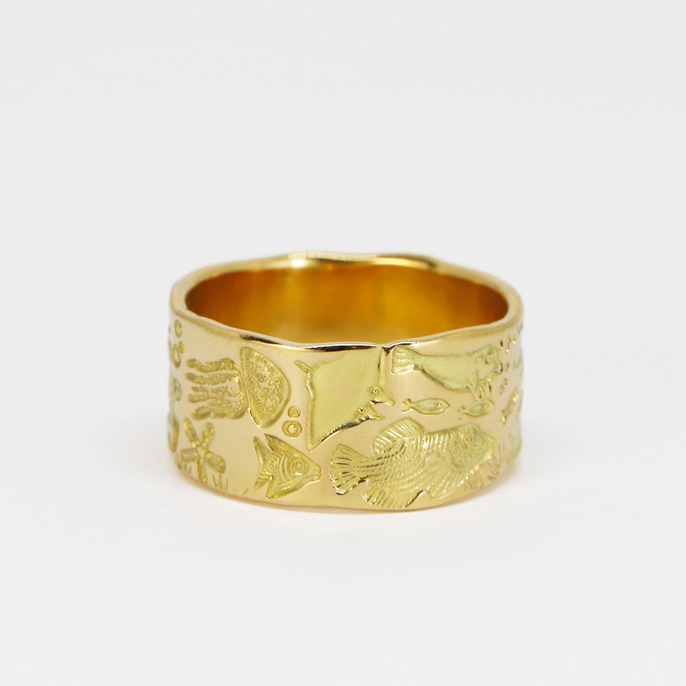 Ocean Story in Gold