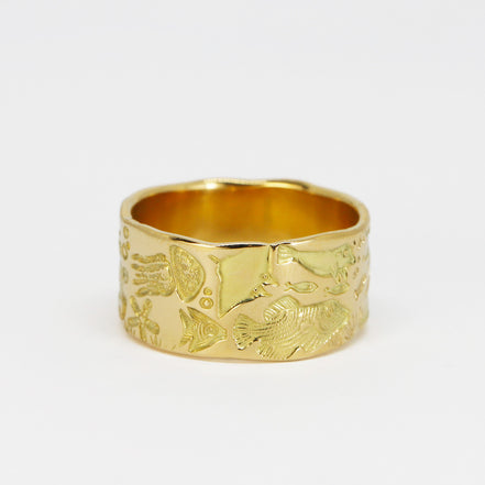 Ocean Story in Gold