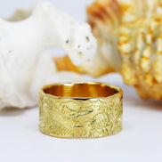 Ocean Story in Gold