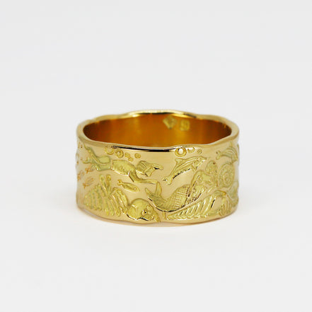 Ocean Story in Gold