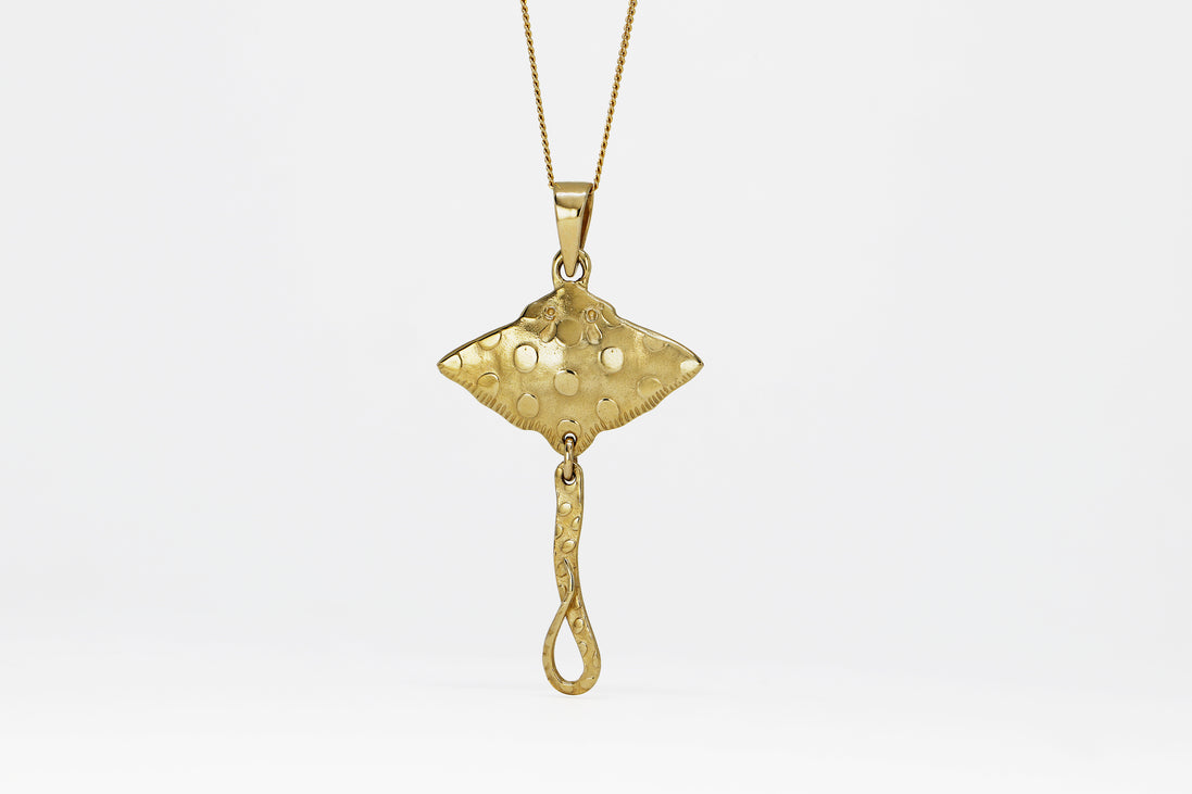 Blue Spotted Ray Pendant