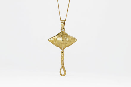 Blue Spotted Ray Pendant