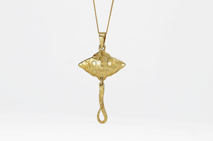 Blue Spotted Ray Pendant