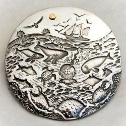 Broome Inspired Silver Pendant